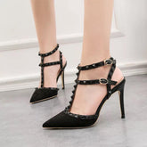 Rivet High Heels - Label Frenesi Fashion